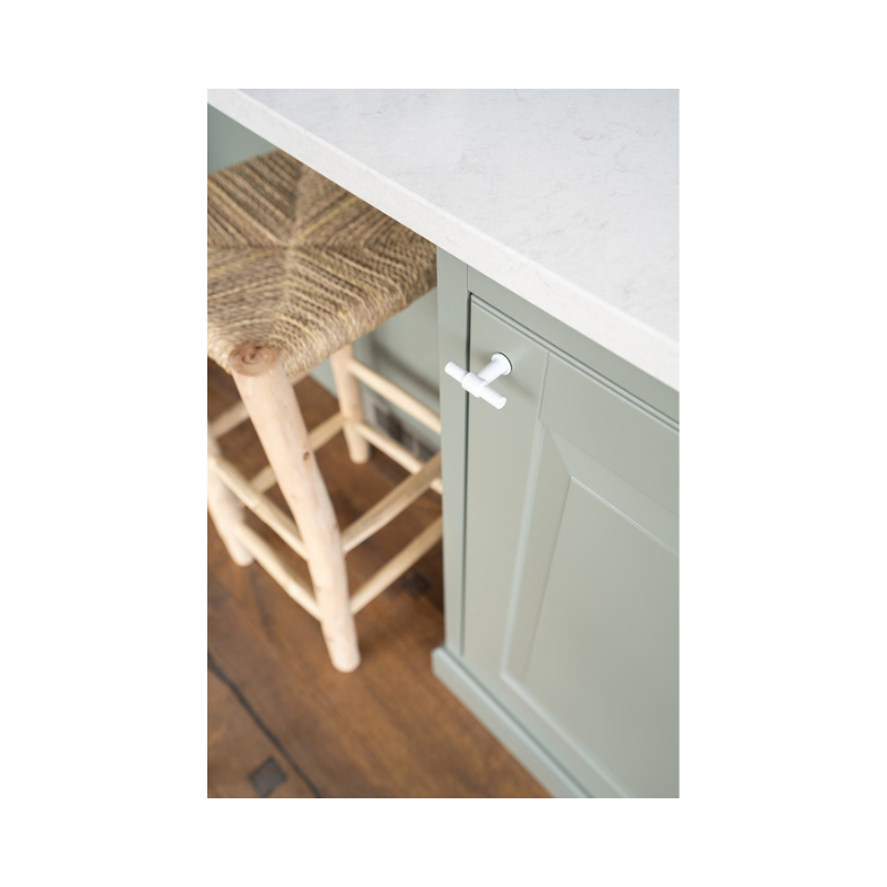 Knob T-type - Matt White (343292-11)