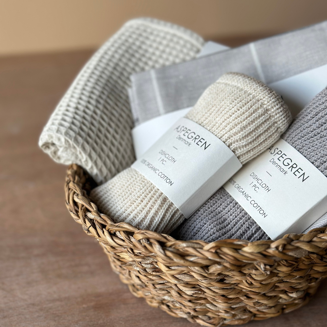 Borðtuskur - North - Beige 2 stk - HÆTT Í FRAMLEIÐSLU