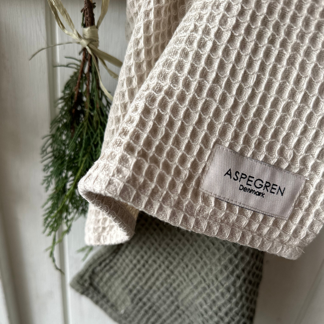 Borðtuskur - North - Beige 2 stk - HÆTT Í FRAMLEIÐSLU