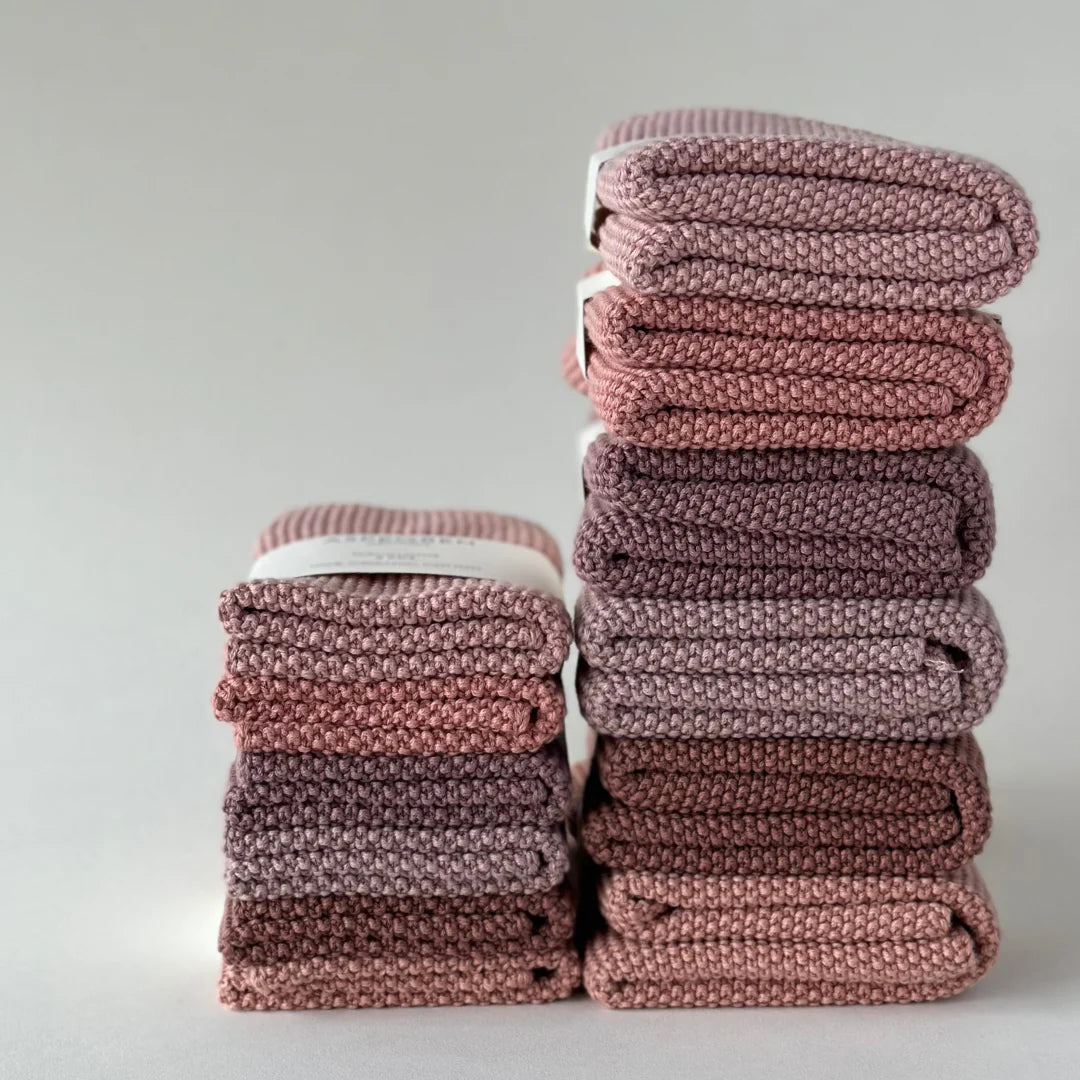 Borðtuskur - Knitted Solid - Mauve 2 stk.