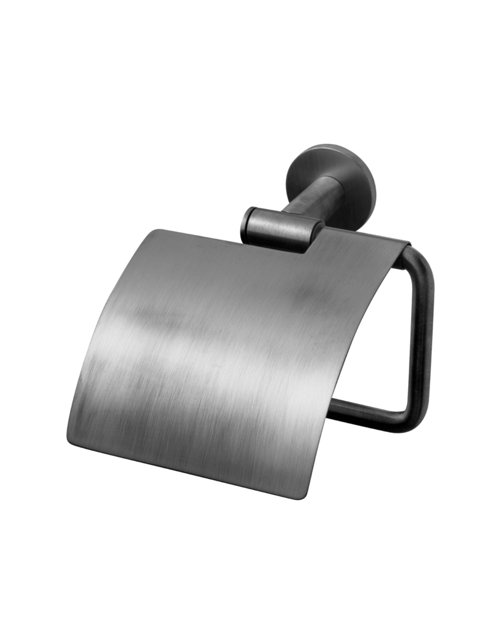 TA236 WC rúlluhaldari m/hlíf - Brushed Black Chrome (9422827)