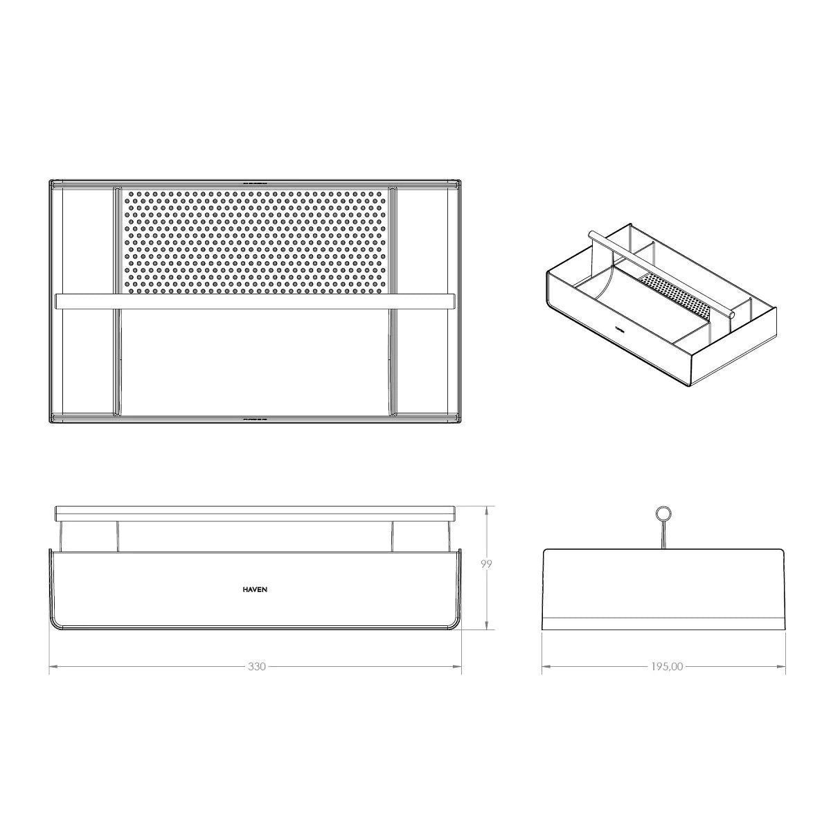 Haven Toolbox A3.21 Dark Burgundy