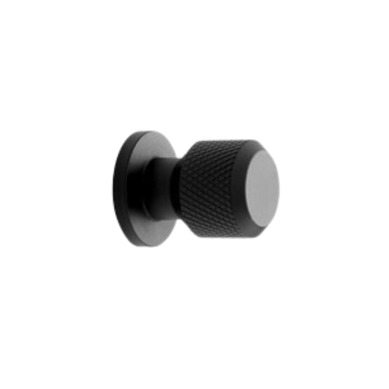 Knob Manor Round - Matt Black (351036-11)