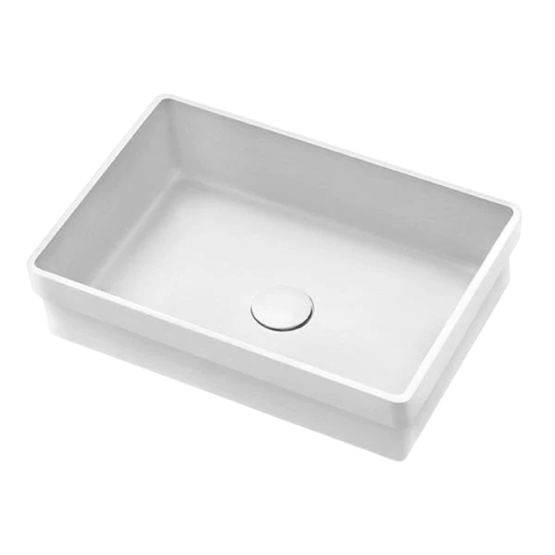 Haven - White Matte Solid Surface - Hvítur Baðvaskur