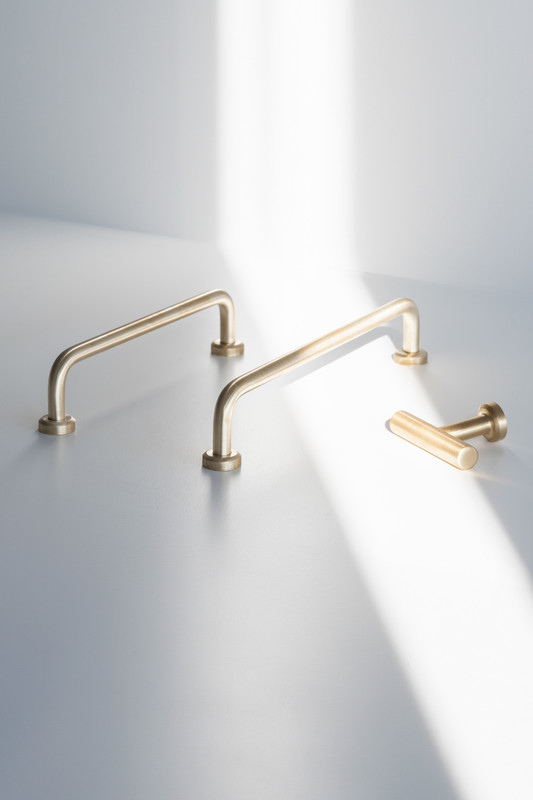 Knob T Viva - Brushed Brass