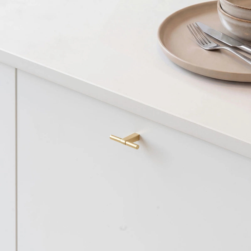 Knob T Petit - Polished Brass