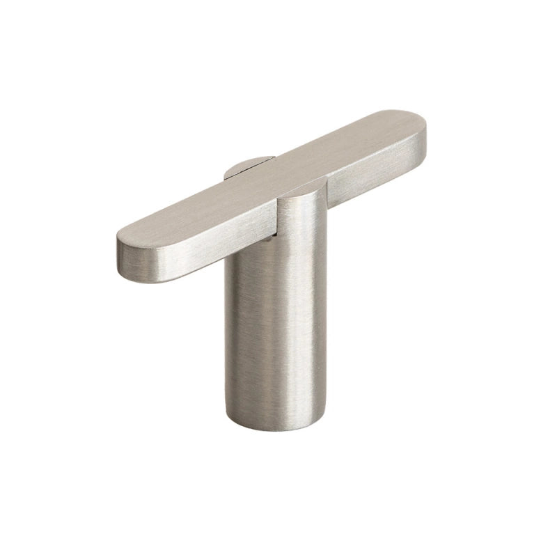 Knob T Flow - Brushed Nickel