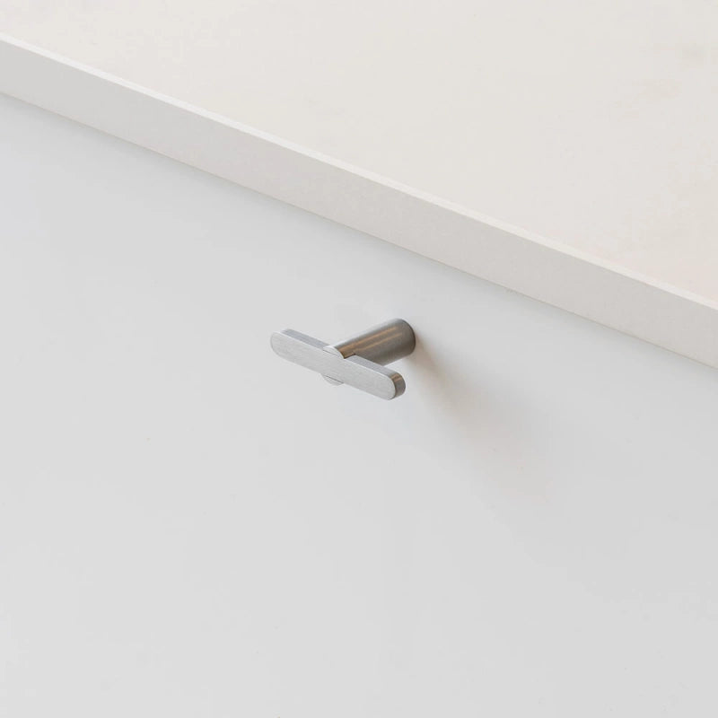 Knob T Flow - Brushed Nickel