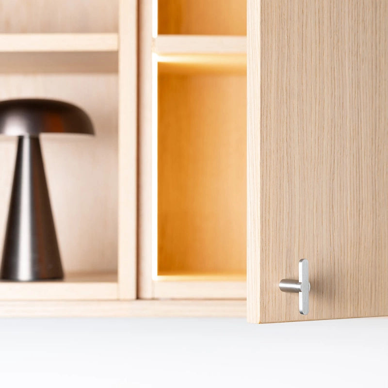 Knob T Flow - Brushed Nickel
