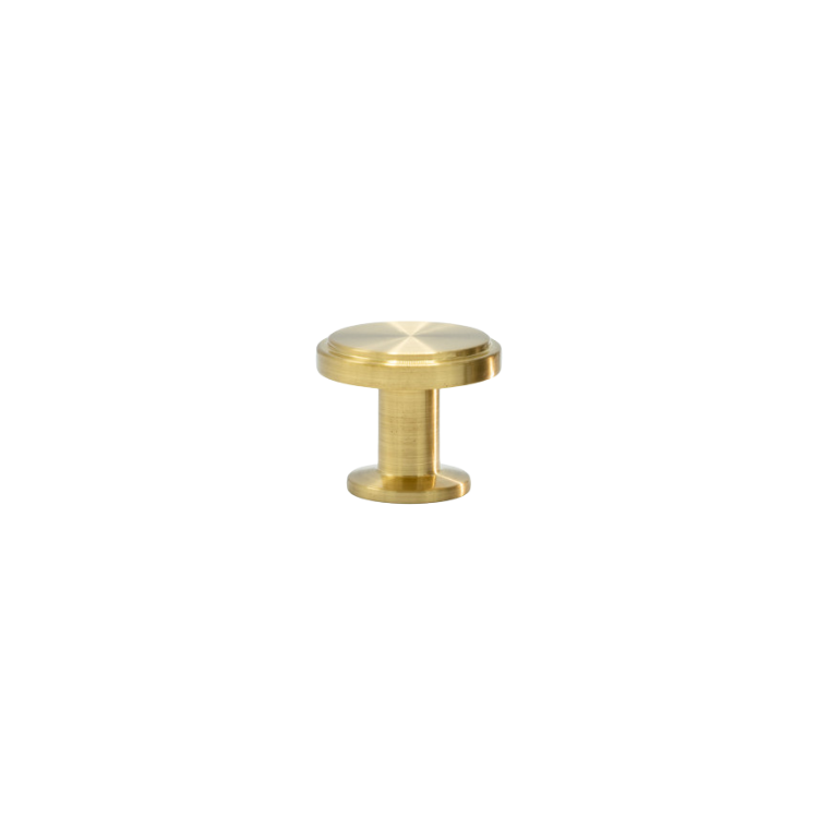 Knob Uno - Brushed Untreated Brass (343312-11)