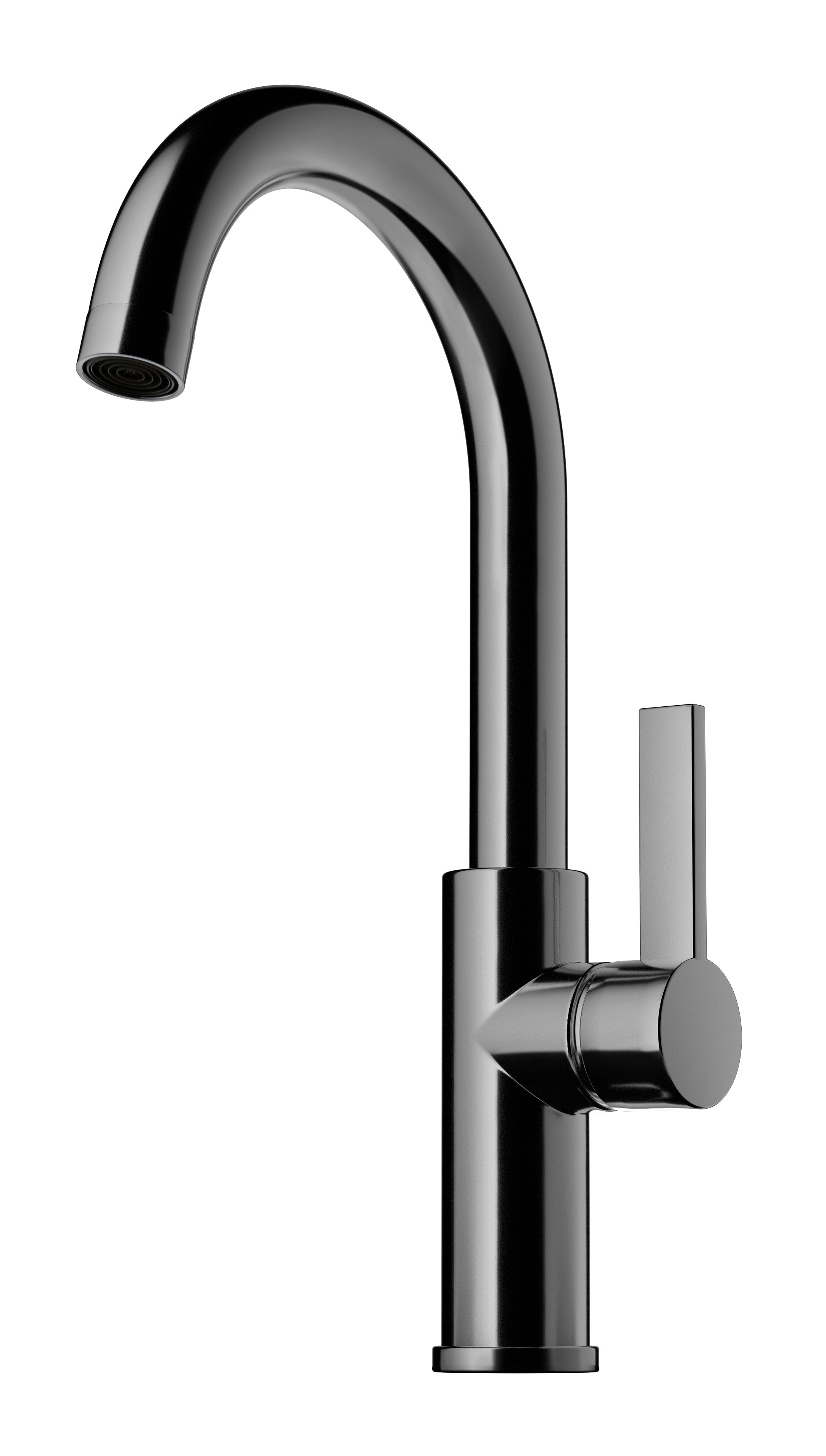 ARM078 Black Chrome baðblöndunartæki hátt (9424419)