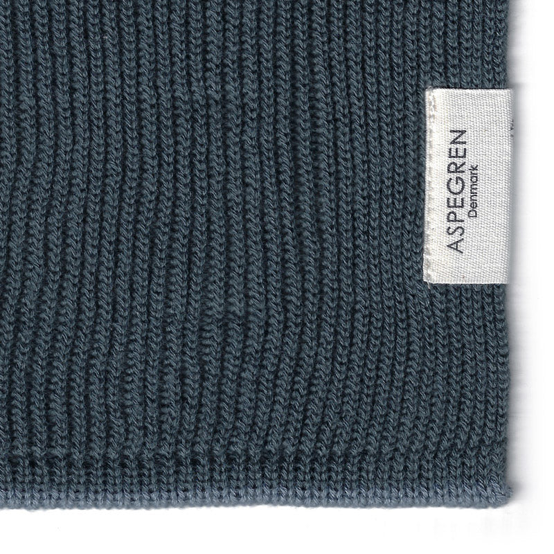 Borðtuska - Knitted Ripple - Navy Blue