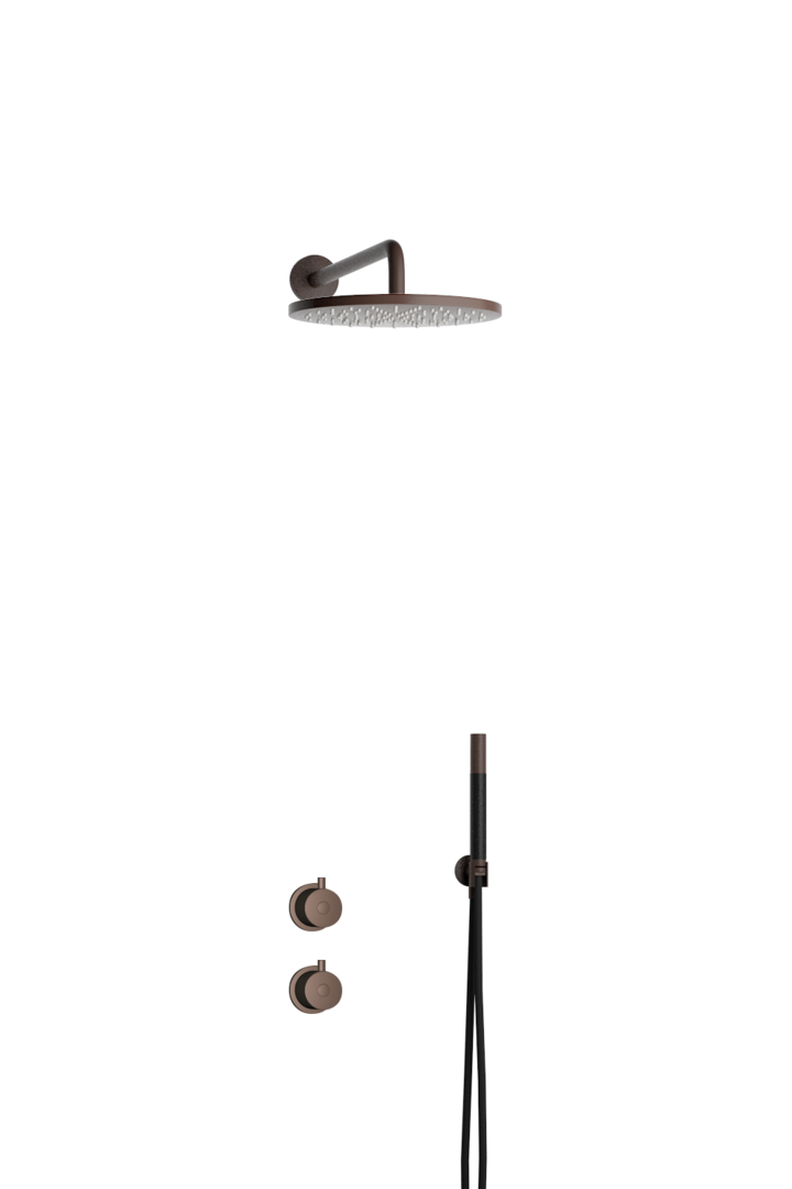 BOX7268 Round innbyggt sturtutæki - Bronze (9428854)