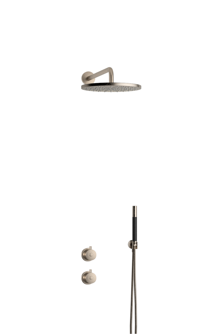 BOX7268 Round innbyggt sturtutæki - Brushed Nickel (9428858)