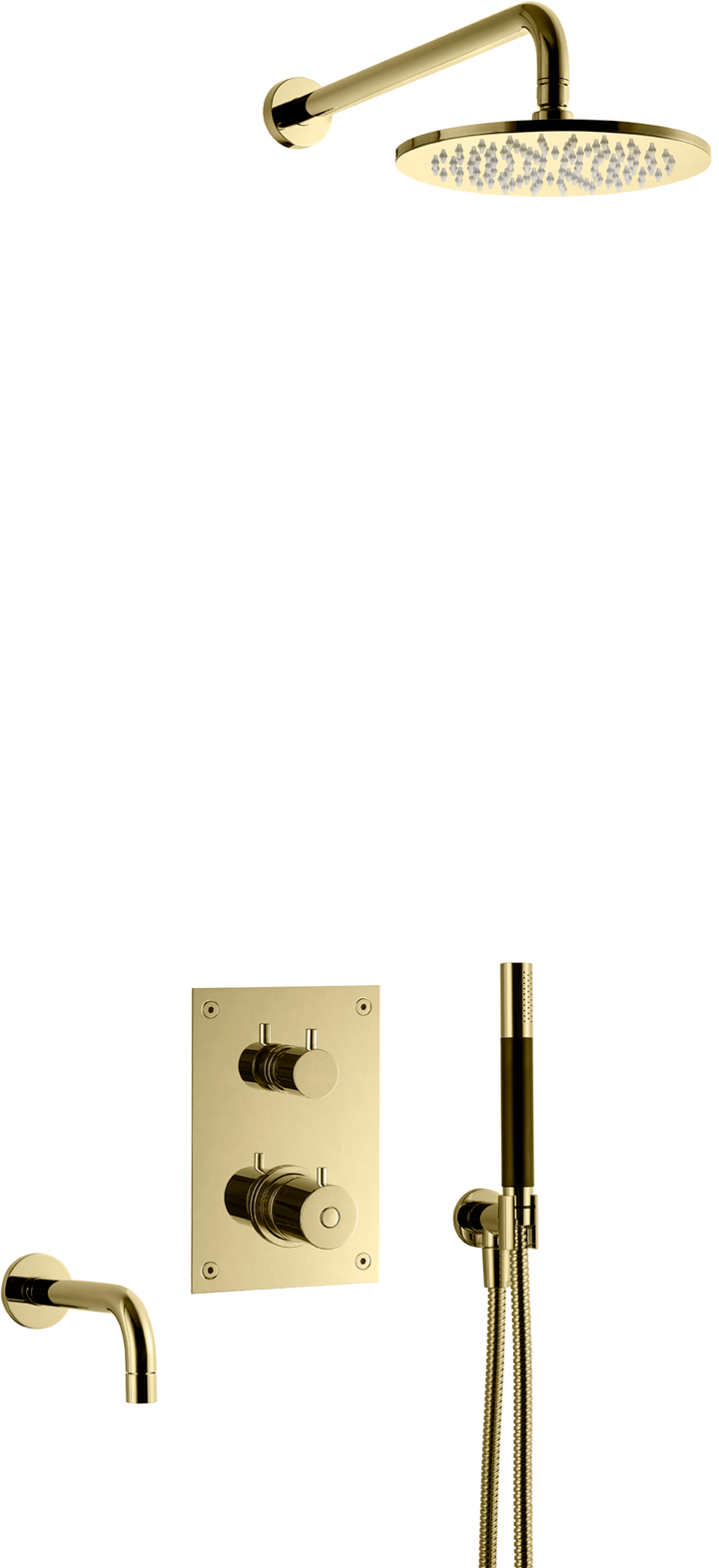 BOX7368 ED2 sturtutæki f/baðkar (innbyggt) - Honey Gold