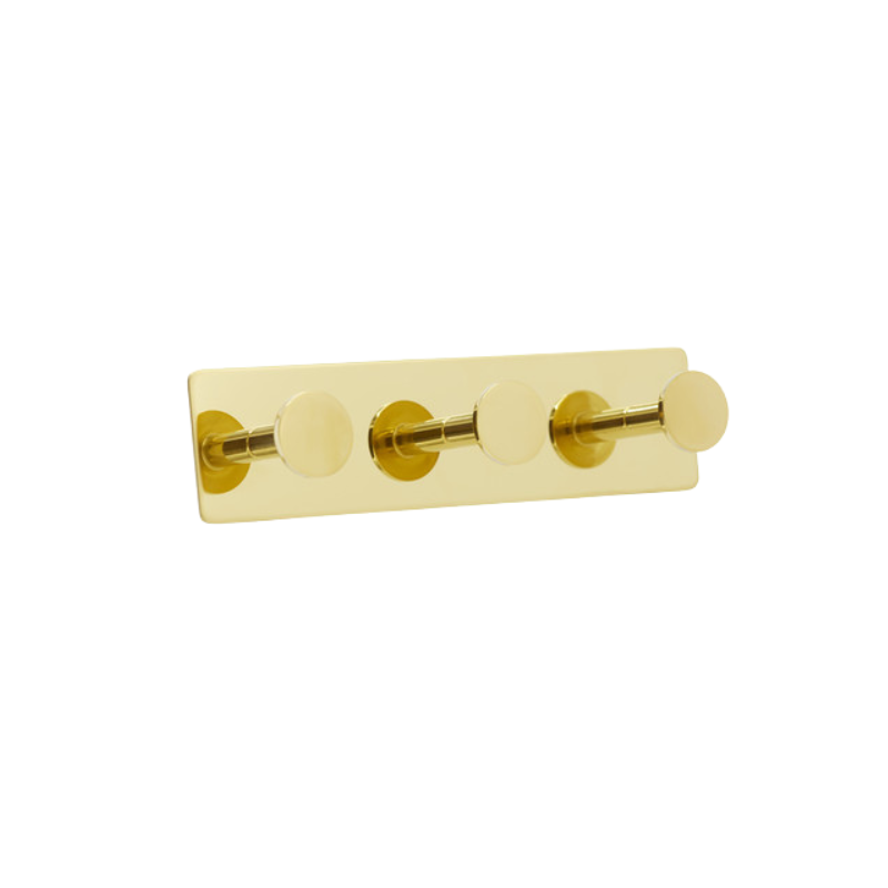 Base 210 3-Hook - Brass