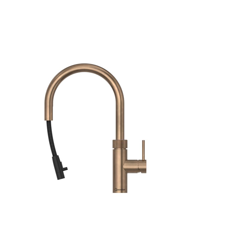 Quooker Flex Round m.Pro3 - Brúnað Brass