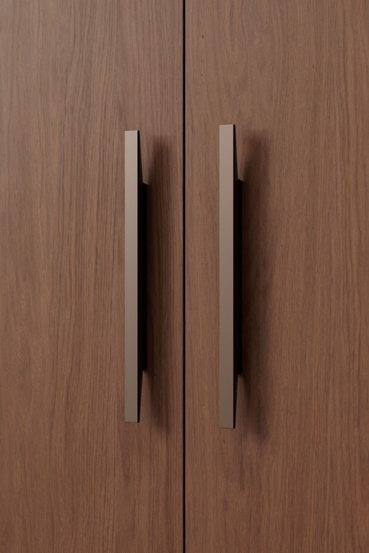 Handle Facet 96c/c - Matt Bronze