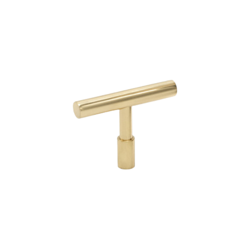 Knob T Spira - Polished Brass