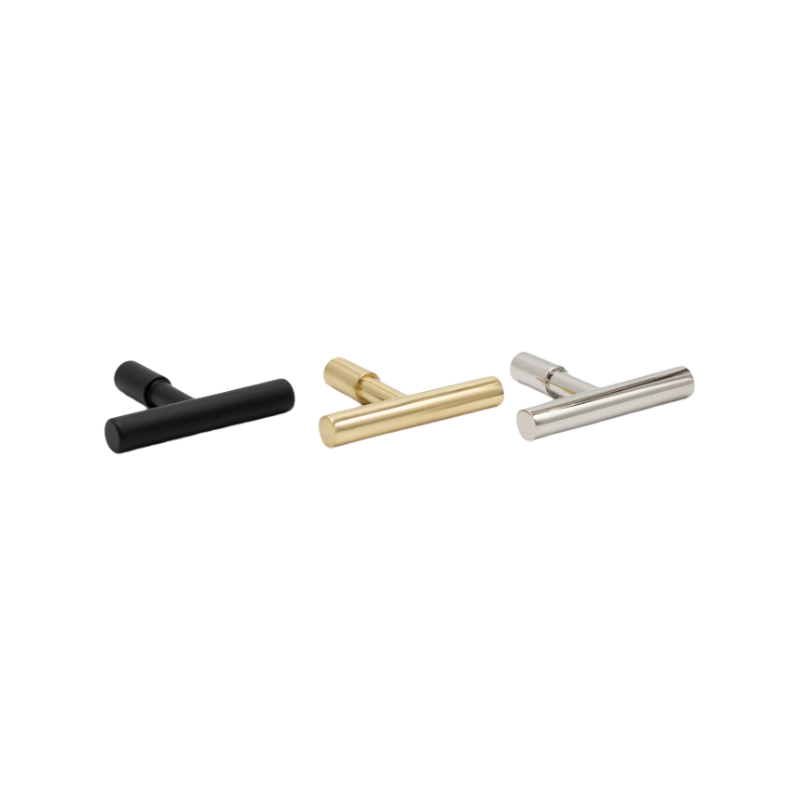 Knob T Spira - Polished Brass