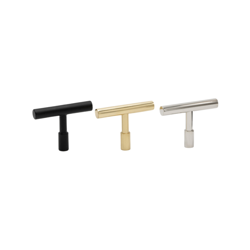 Knob T Spira - Polished Brass