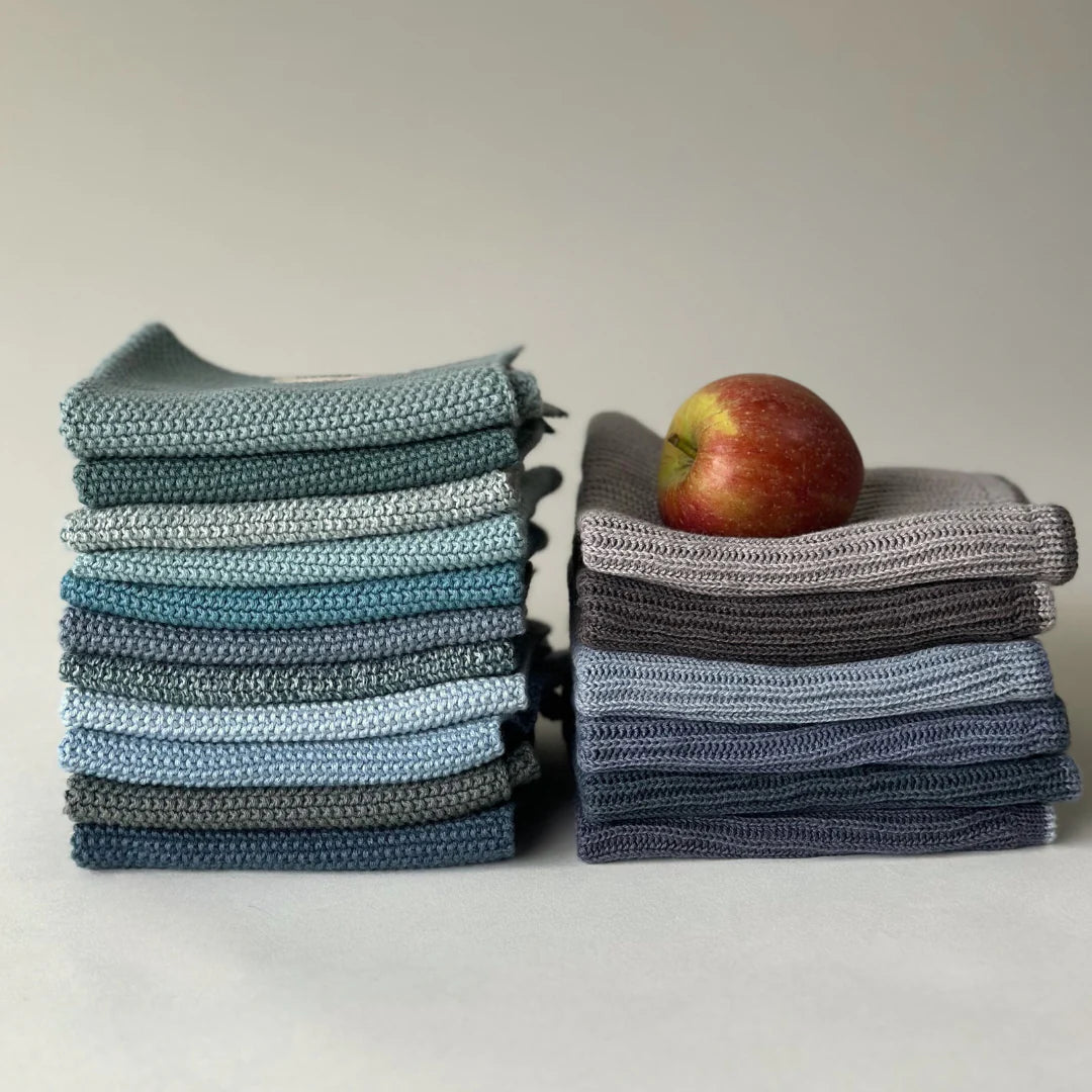 Borðtuskur - Knitted Solid -  Skyway 2 stk.