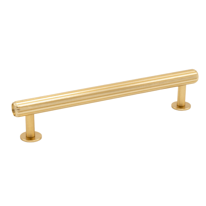 Handle Rille 160 - Brushed Brass