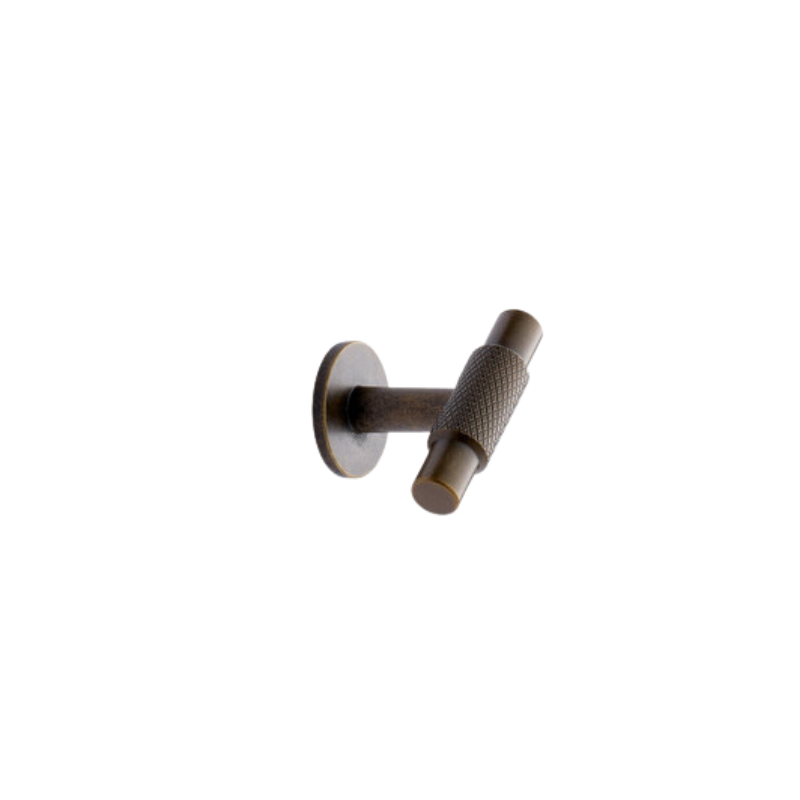 Knob Manor T - Brass Antique