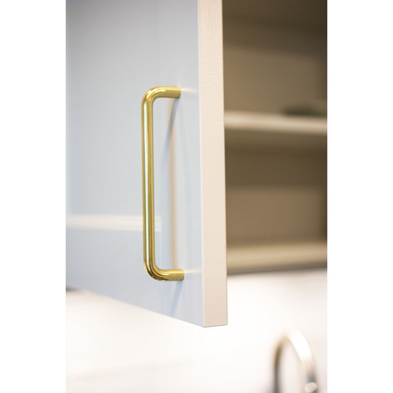 Handle Bolmen - Polished Untreated Brass 128mm