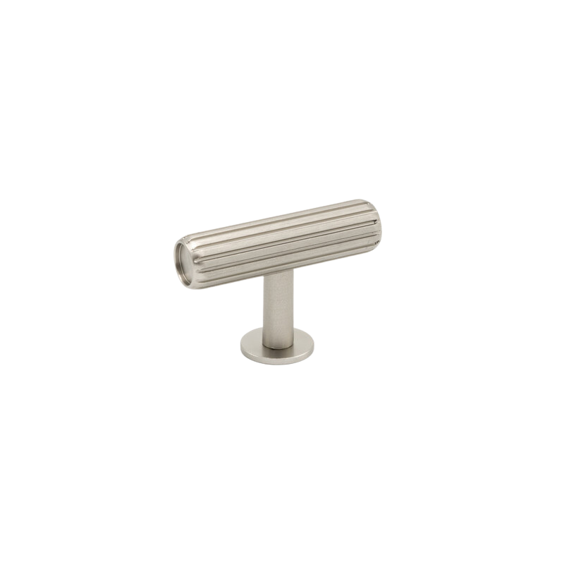 Knob T Rille - Stainless Steel