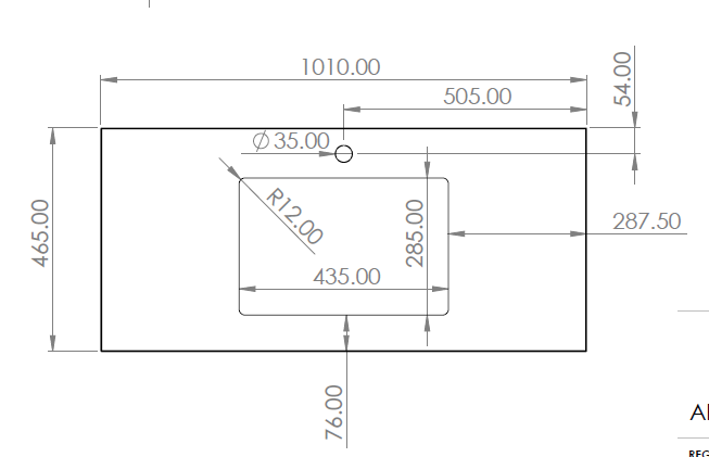 Haven - White Matte Solid Surface - Hvítur Baðvaskur