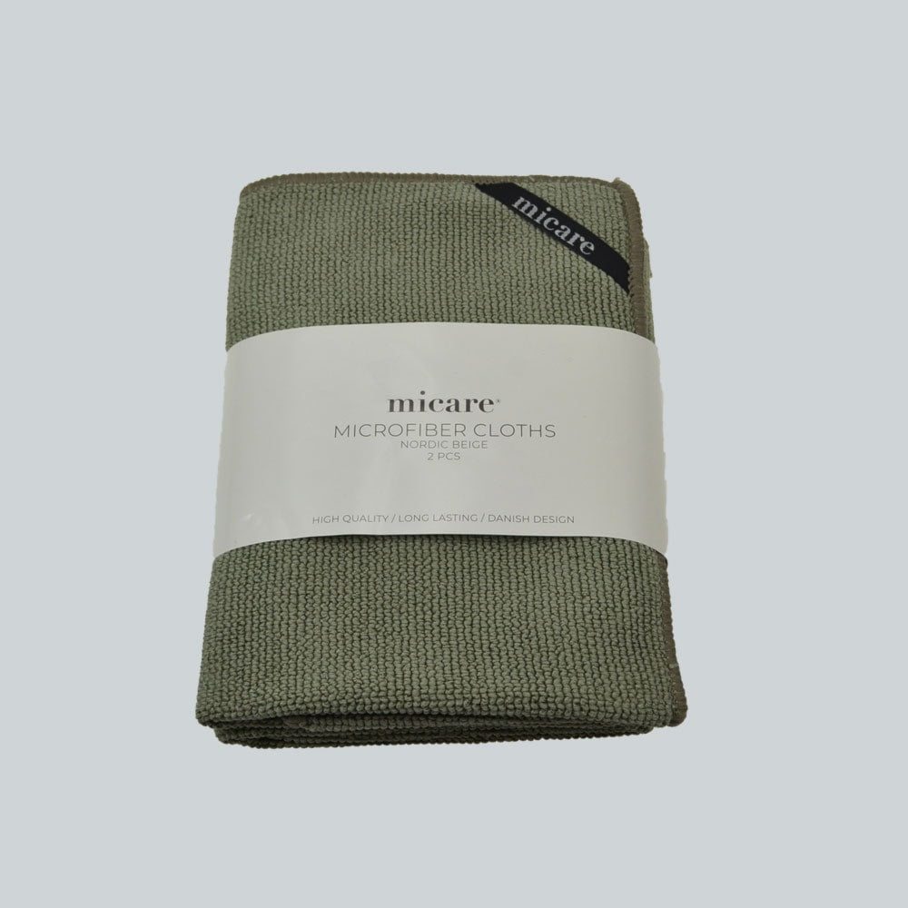 Micare Microfiber cloth - 35x35 - Nordic Beige - 2 pack